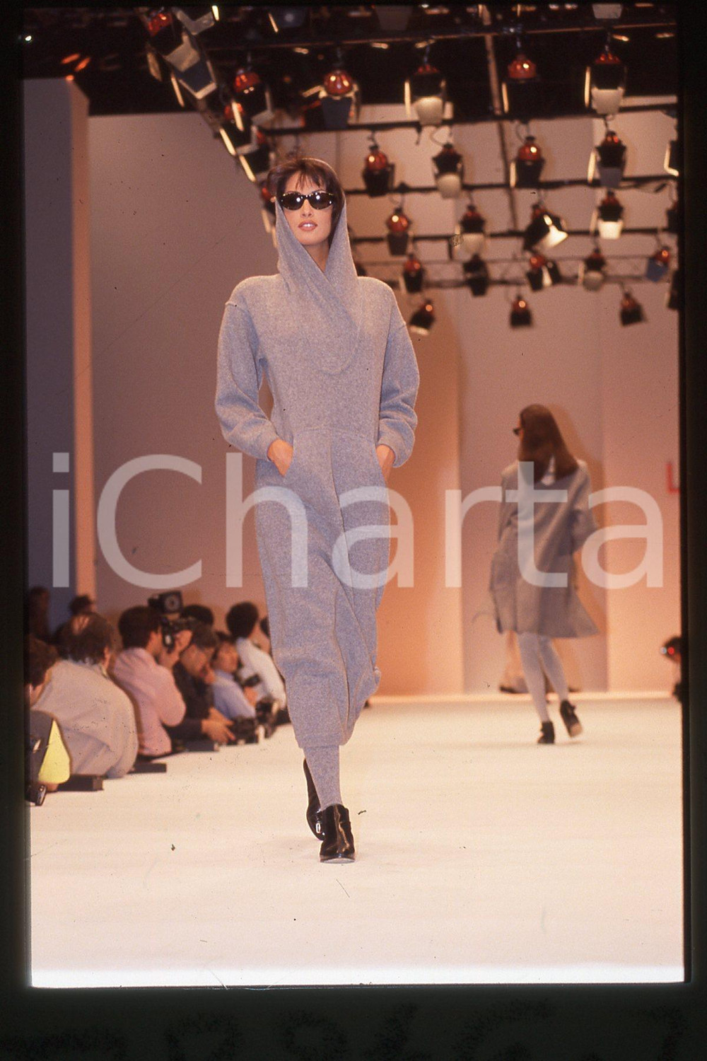 35mm vintage slide* 1994 MILANO - MODA Yasmeen GHAURI Canadian model  (36)