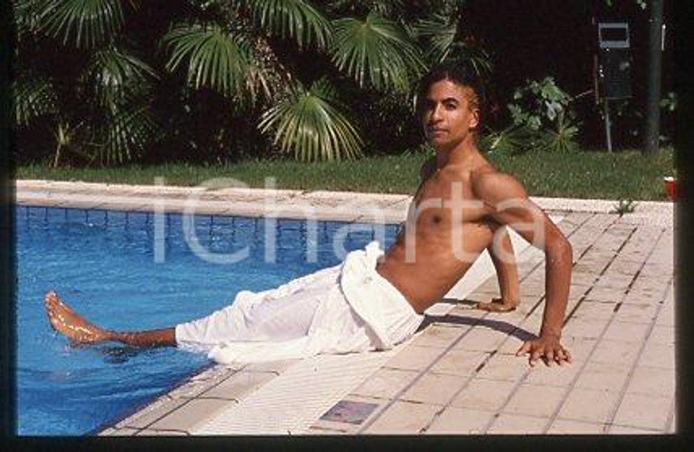 35mm vintage slide* 1987 ca MUSIC GEORGIO ALLENTINI African-American singer (26)