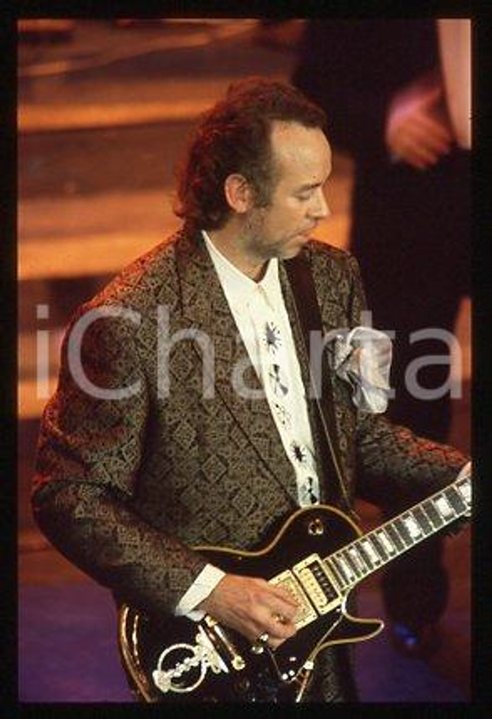 35mm vintage slide* 1991 SANREMO Festival Phil MANZANERA English musician (15)
