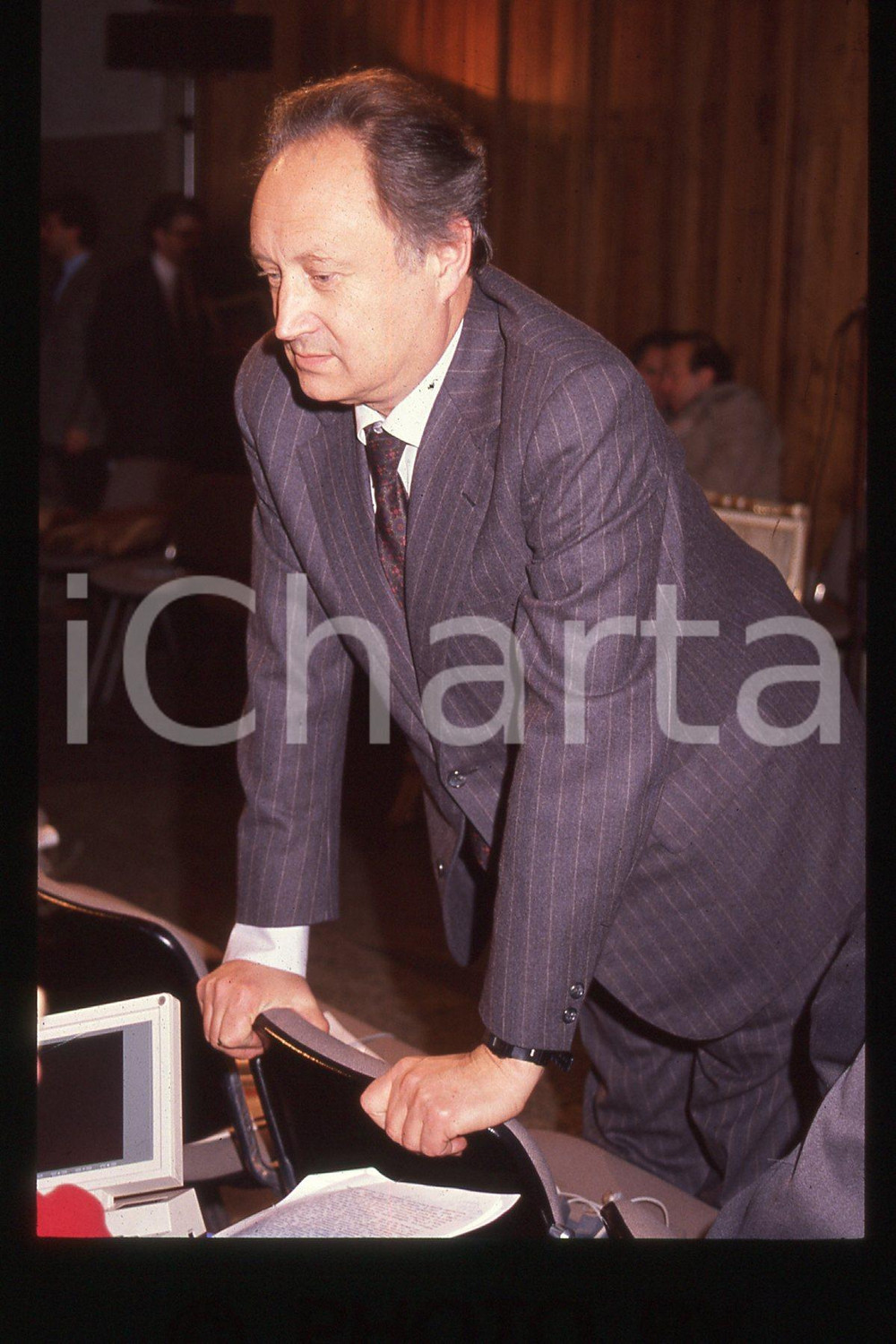 35mm vintage slide* 1995 ca MILANO - GERAZIMOV Director of PRAVDA (12)