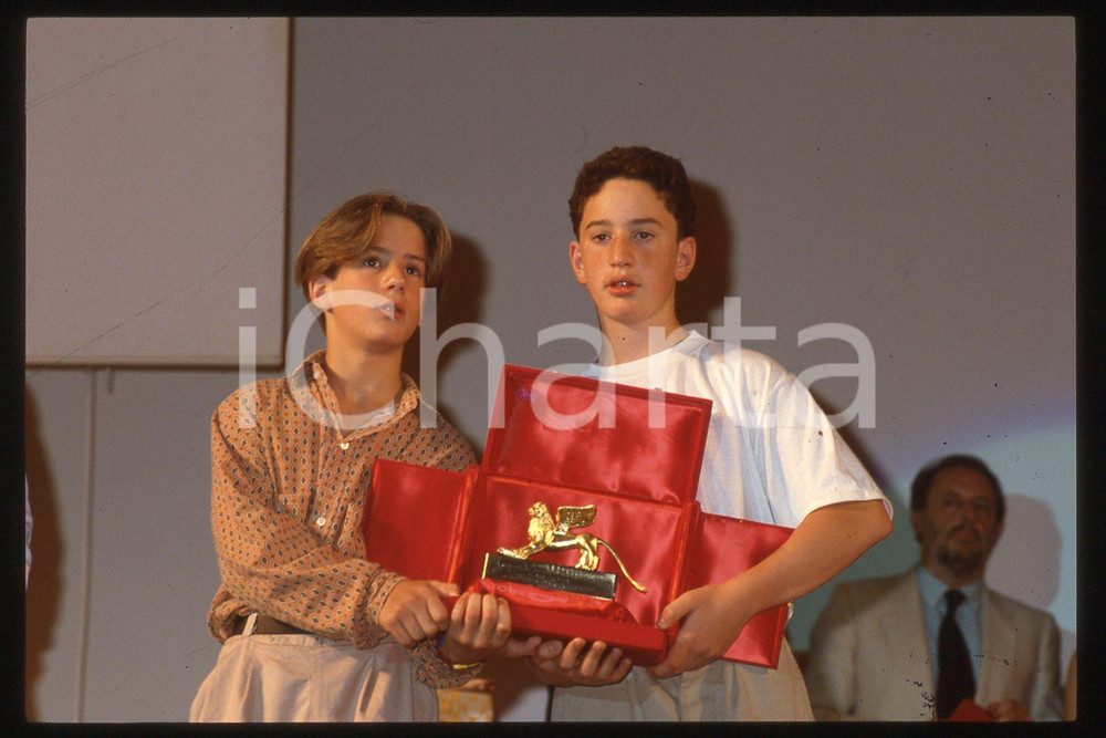 35mm vintage slide* 1987 VENICE Film Festival Gaspard MANESSE Raphael FEJTO (4)