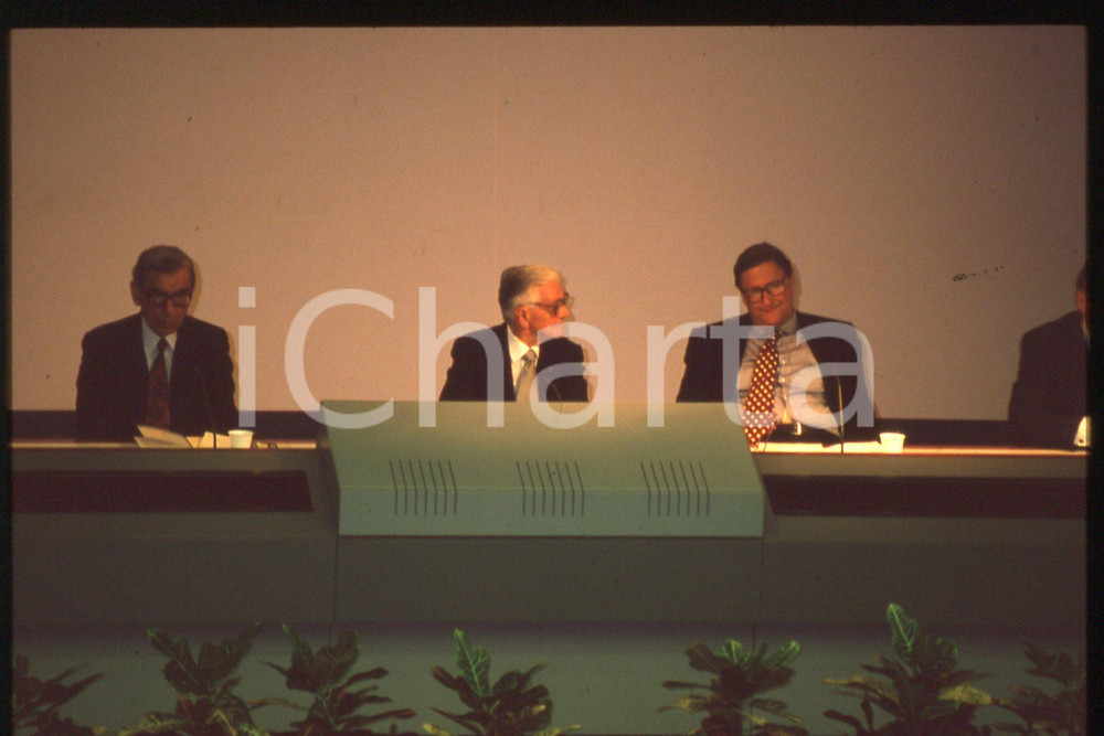 35mm vintage slide* 1993 ca ROME Boutros Boutros-GHALI, Beniamino ANDREATTA (1)
