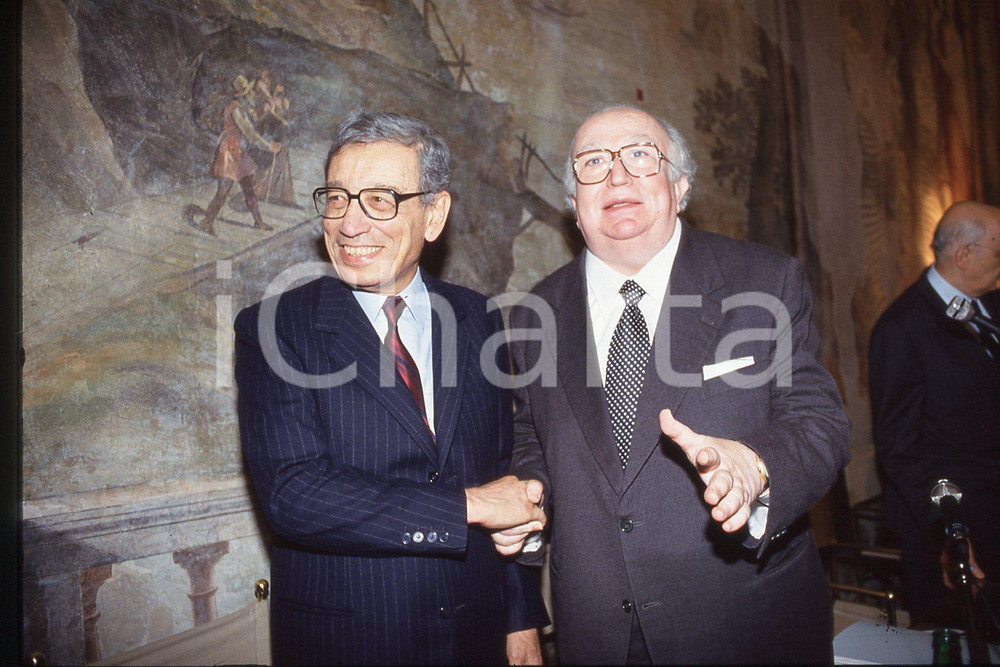 35mm vintage slide* 1993 ca ROME Boutros BOUTROS-GHALI, Giovanni SPADOLINI (12)