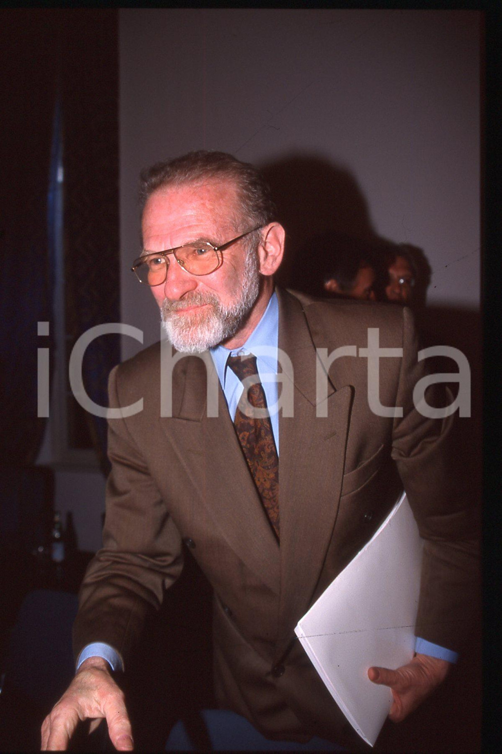 35mm vintage slide* 1991 ca ITALY Bronisław GEREMEK Polish politician (15)