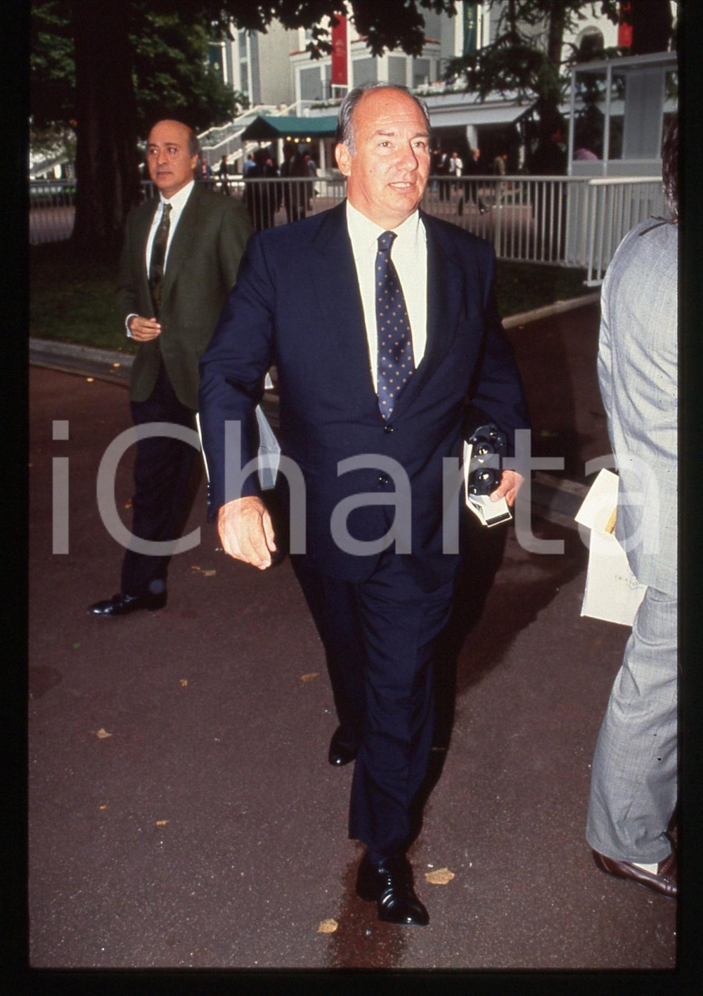 Fotografia d epoca originale 35mm vintage slide 1990 ca COSTUME Principe Karim AGA KHAN IV  Ritratto 4 1
