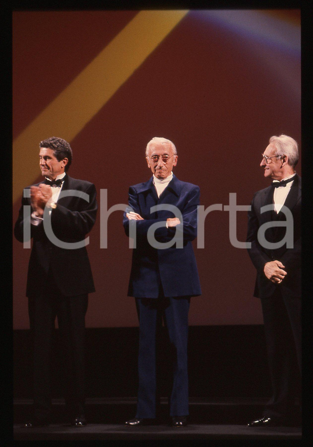 35mm vintage slide* 1990 FESTIVAL DI CANNES Jacques-Yves COUSTEAU - Ritratto (2)