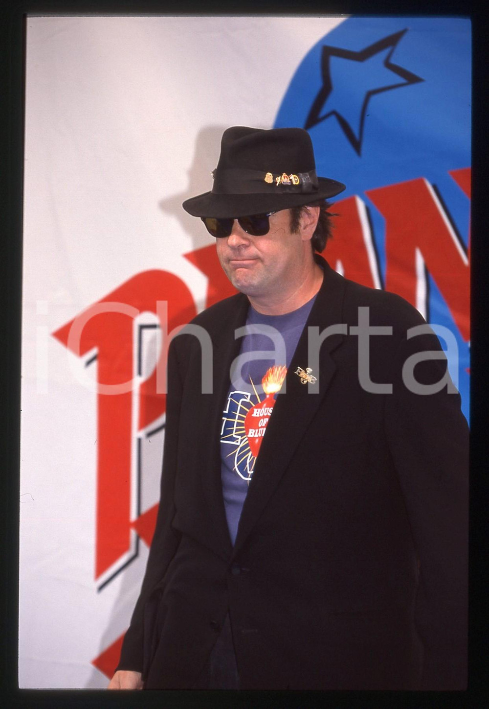 35mm vintage slide* 1998 CANNES Dan AYKROYD al PLANET HOLLYWOOD - Photocall (1)