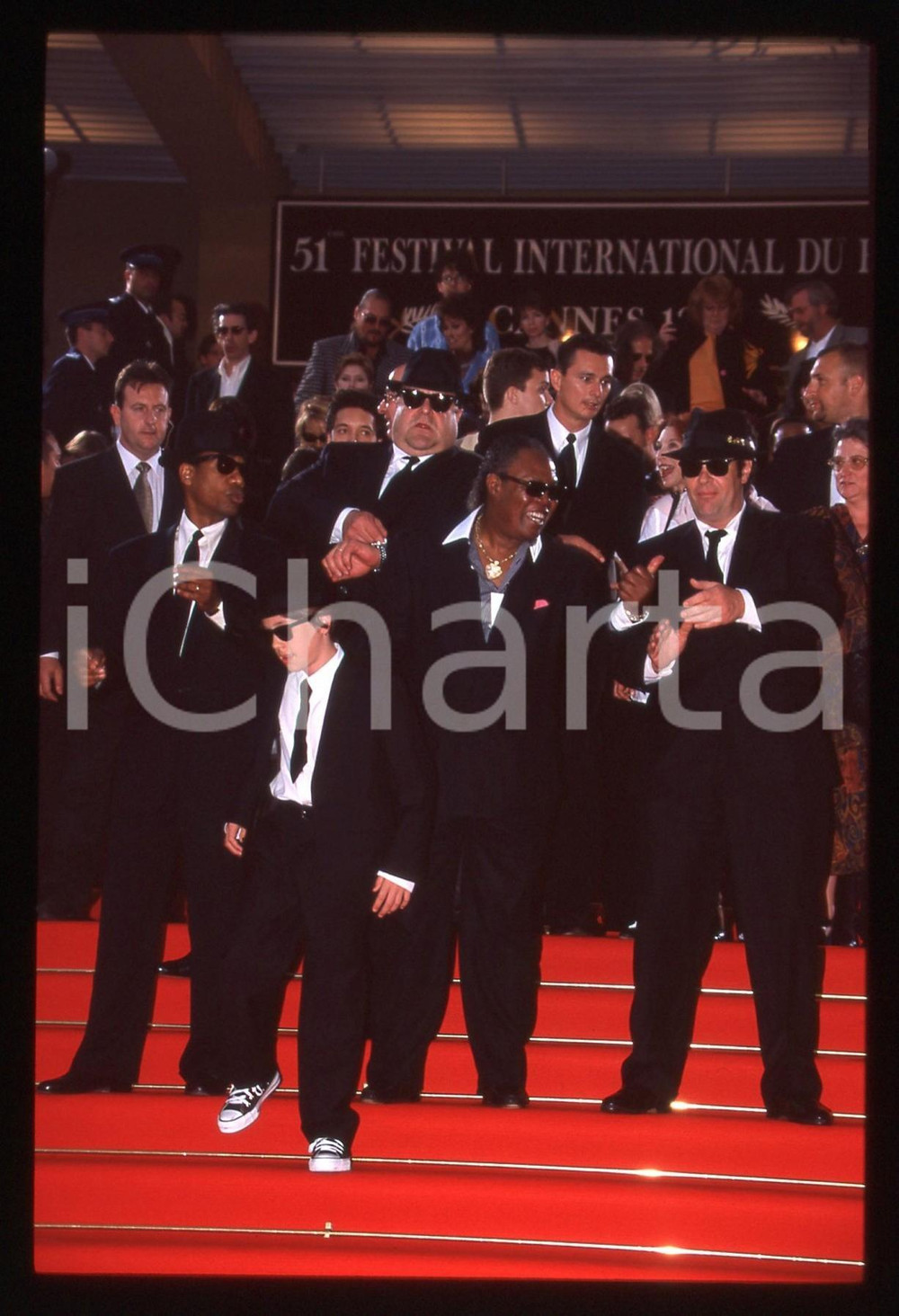 35mm vintage slide* 1998 FESTIVAL CANNES Dan AYKROYD Joe MORTON John GOODMAN (1)