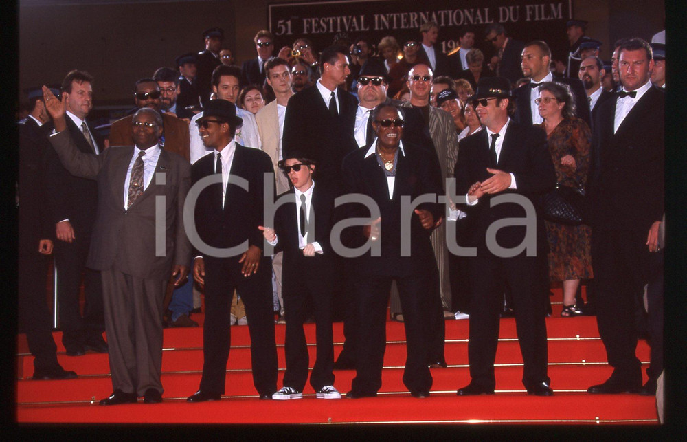 35mm vintage slide* 1998 CANNES Dan AYKROYD John GOODMAN B.B. KING Joe MORTON 1