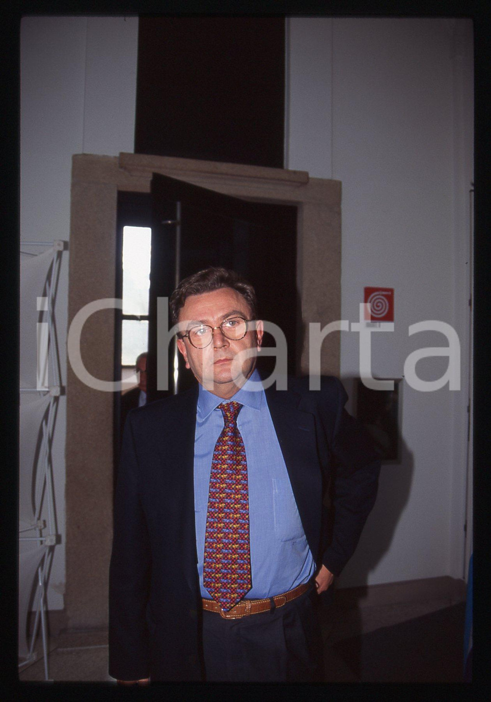 35mm vintage slide* 1990 ca MILANO Pino COVA alla Fondazione Stelline - PSI (2)