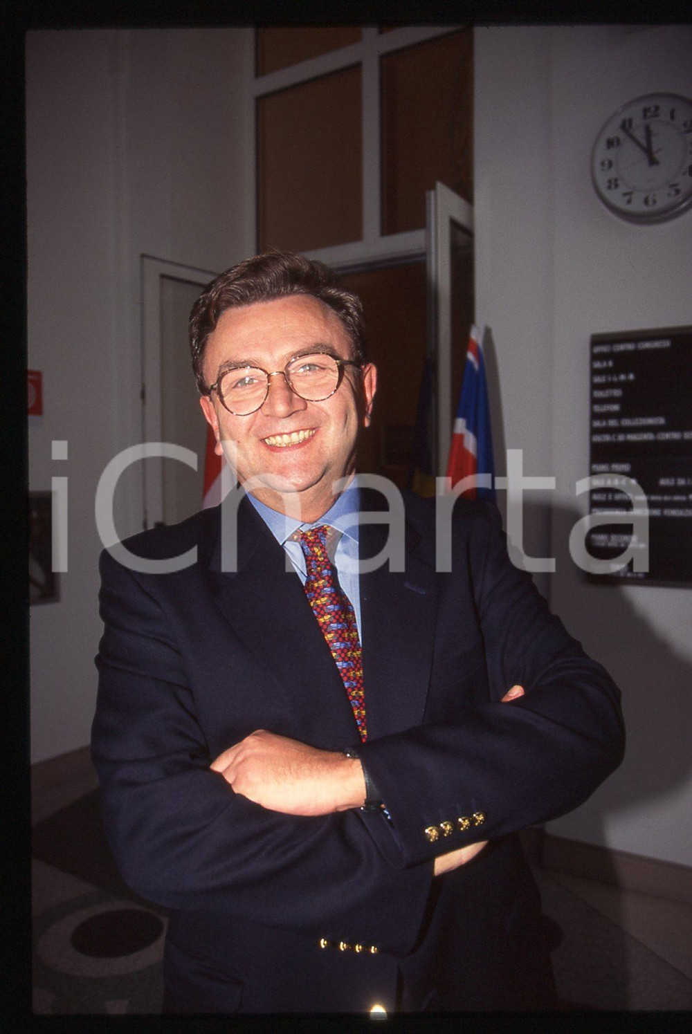 35mm vintage slide* 1990 ca MILANO Pino COVA alla Fondazione Stelline - PSI (3)