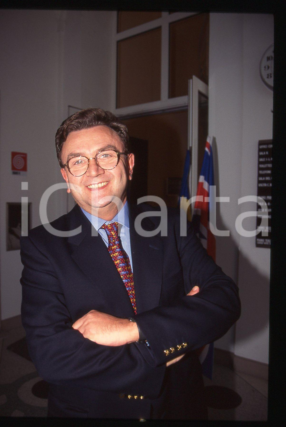 35mm vintage slide* 1990 ca MILANO Pino COVA alla Fondazione Stelline - PSI (4)