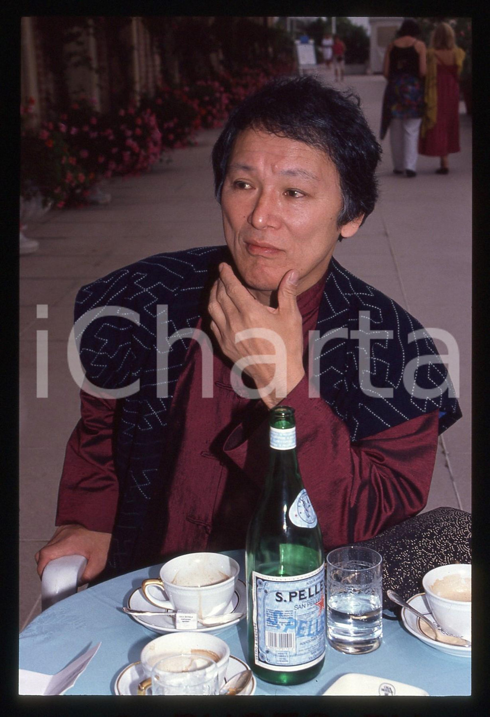 Fotografia d epoca originale 35mm vintage slide 1987 MOSTRA DI VENEZIA Juzo ITAMI Ritratto del regista 1 1