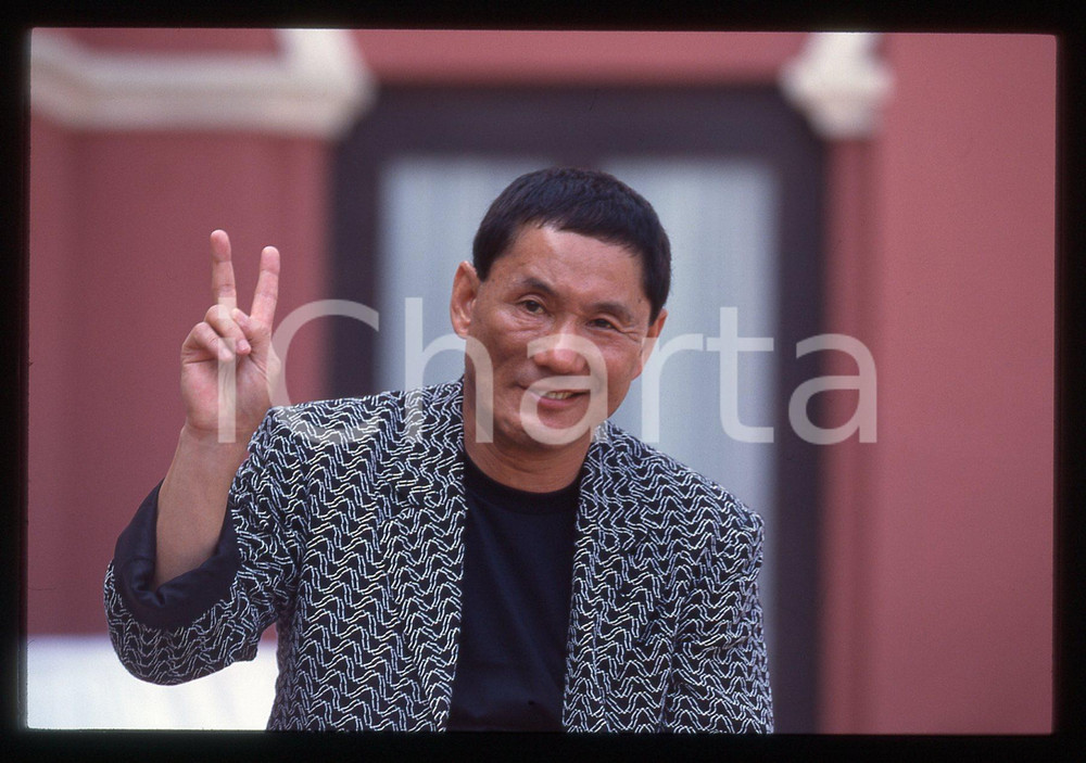 35mm vintage slide* 1997 MOSTRA DI VENEZIA Takeshi KITANO Ritratto del regista 5