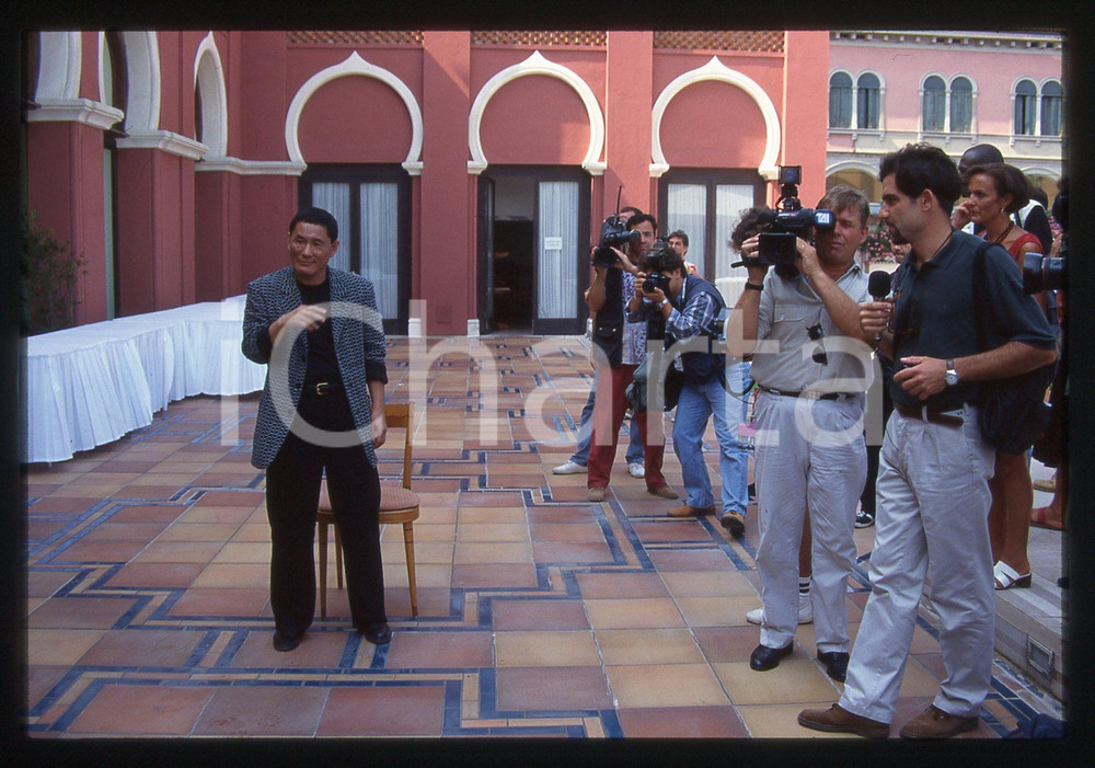35mm vintage slide* 1997 MOSTRA DI VENEZIA Takeshi KITANO - Photocall (2)