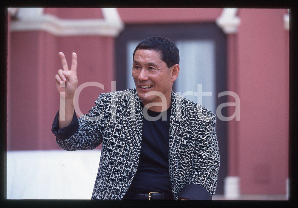 35mm vintage slide* 1997 MOSTRA DI VENEZIA Takeshi KITANO Ritratto regista (18)