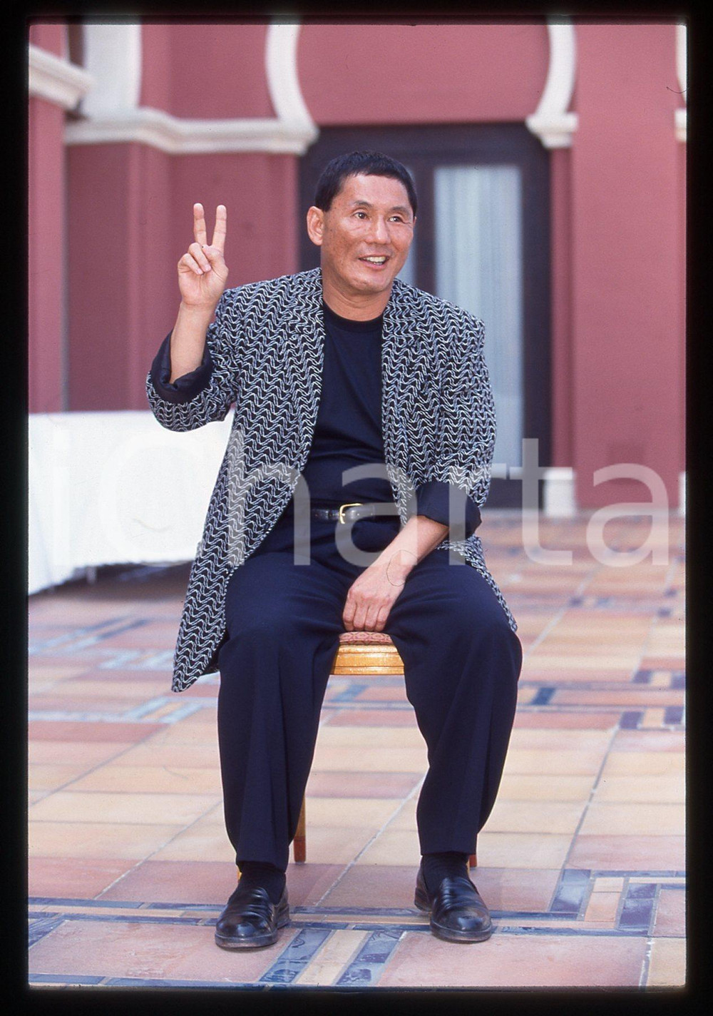 35mm vintage slide* 1997 MOSTRA DI VENEZIA Takeshi KITANO Ritratto regista (26)
