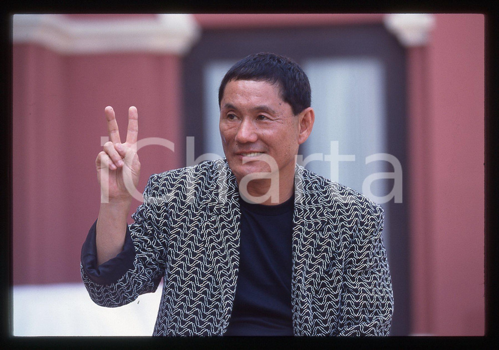 35mm vintage slide* 1997 MOSTRA DI VENEZIA Takeshi KITANO Ritratto regista (20)