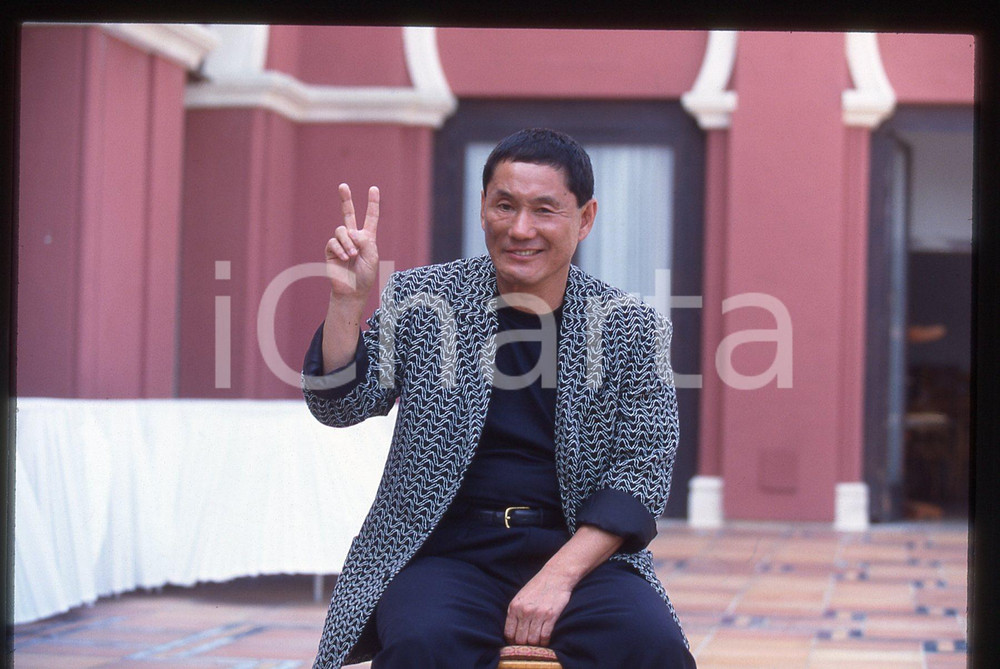 35mm vintage slide* 1997 MOSTRA DI VENEZIA Takeshi KITANO Ritratto regista (28)