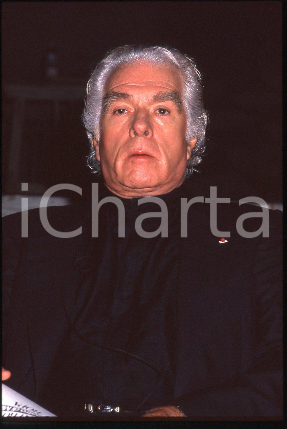 35mm vintage slide* 1990 ca MILANO Giorgio STREHLER Ritratto regista teatrale 13