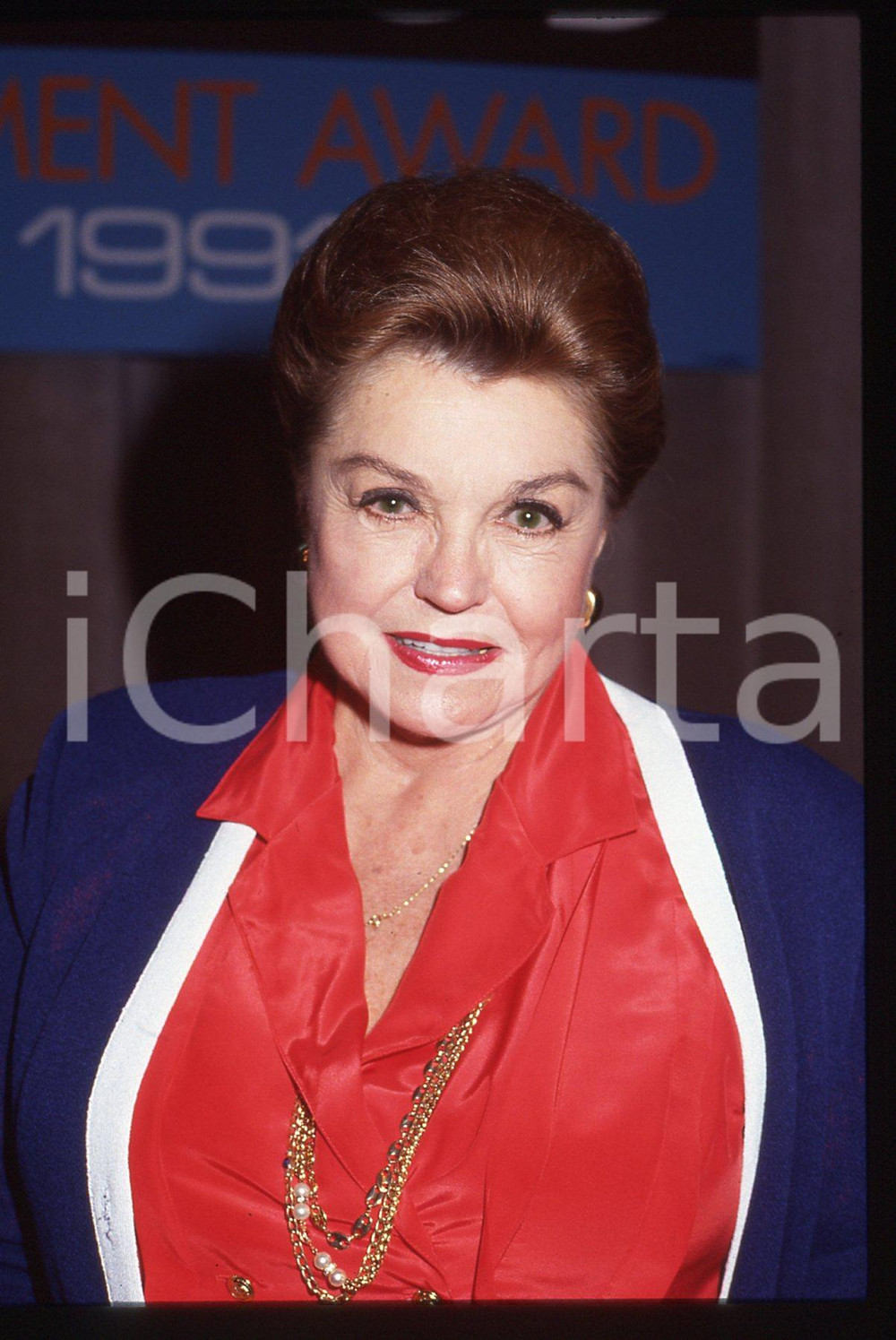 35mm vintage slide* 1991 MILANO Esther WILLIAMS al MERIT OF ACHIEVEMENT AWARD *2