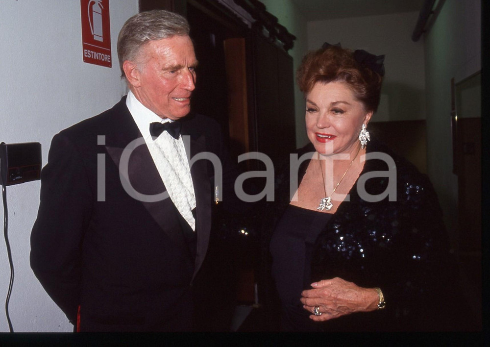 35mm vintage slide* 1991 CAMPIONE D'ITALIA Esther WILLIAMS Charlton HESTON (1)