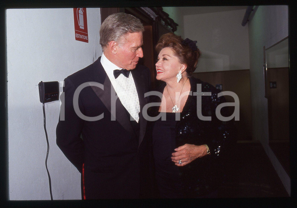 35mm vintage slide* 1991 CAMPIONE D'ITALIA Esther WILLIAMS Charlton HESTON (2)