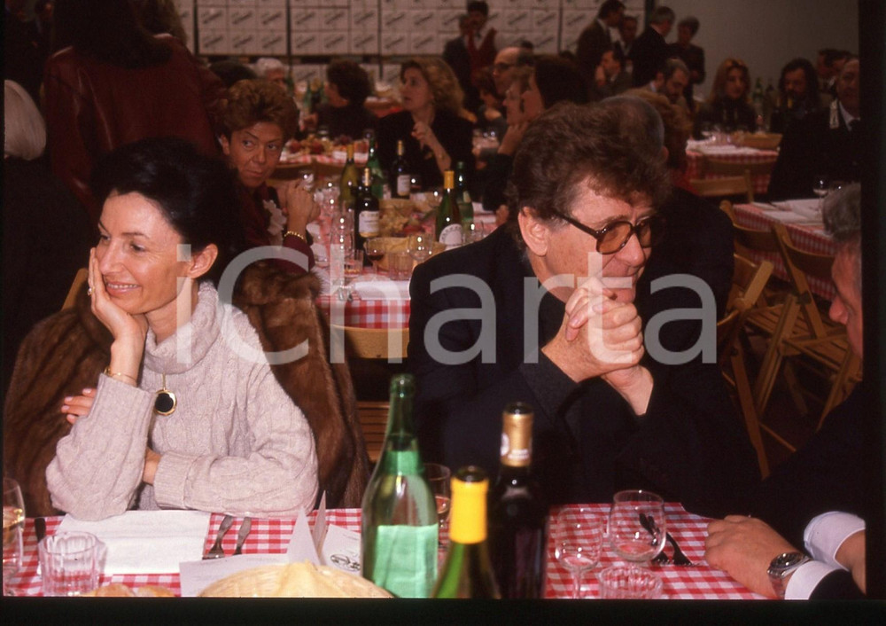 35mm vintage slide* 1990 ca PERCOTO Ermanno OLMI Loredana DETTO *Premio NONINO 3