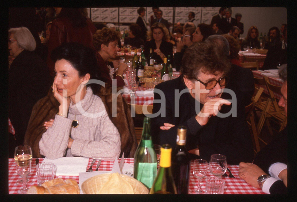 35mm vintage slide* 1990 ca PERCOTO Ermanno OLMI Loredana DETTO *Premio NONINO 4