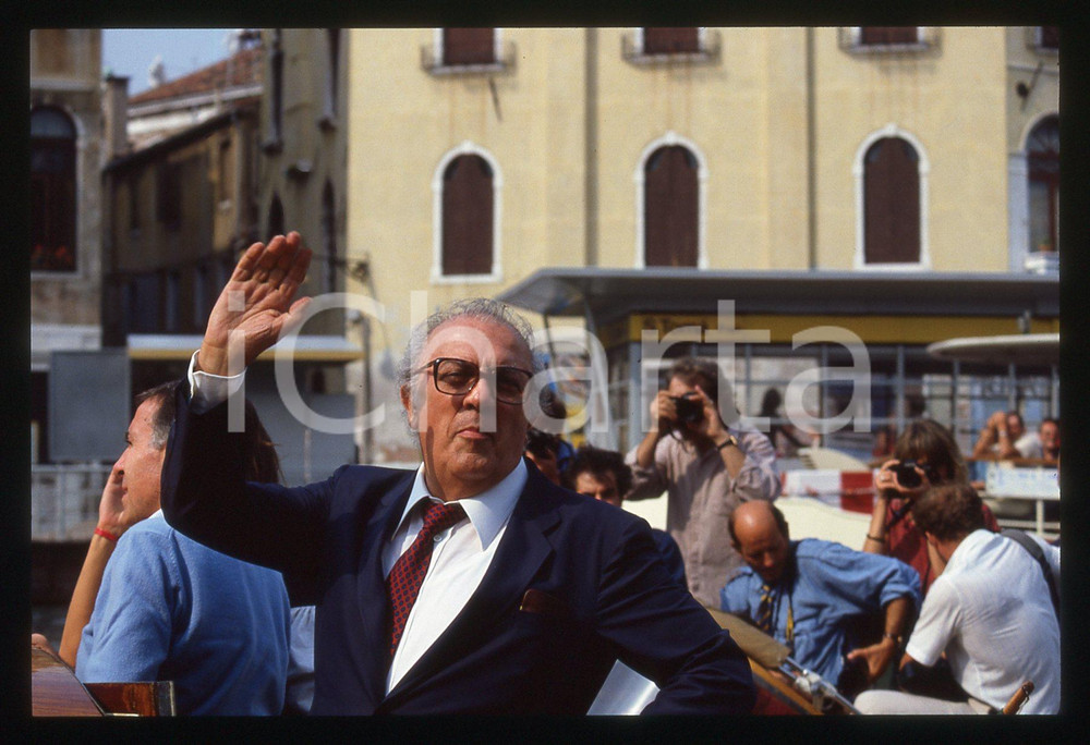 Fotografia d epoca originale 35mm vintage slide 1983 VENEZIA Federico FELLINI  Ritratto del regista 1 1