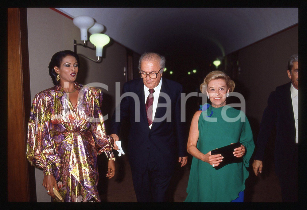 35mm vintage slide* 1983 VENEZIA Federico FELLINI Giulietta MASINA Zeudi ARAYA 2