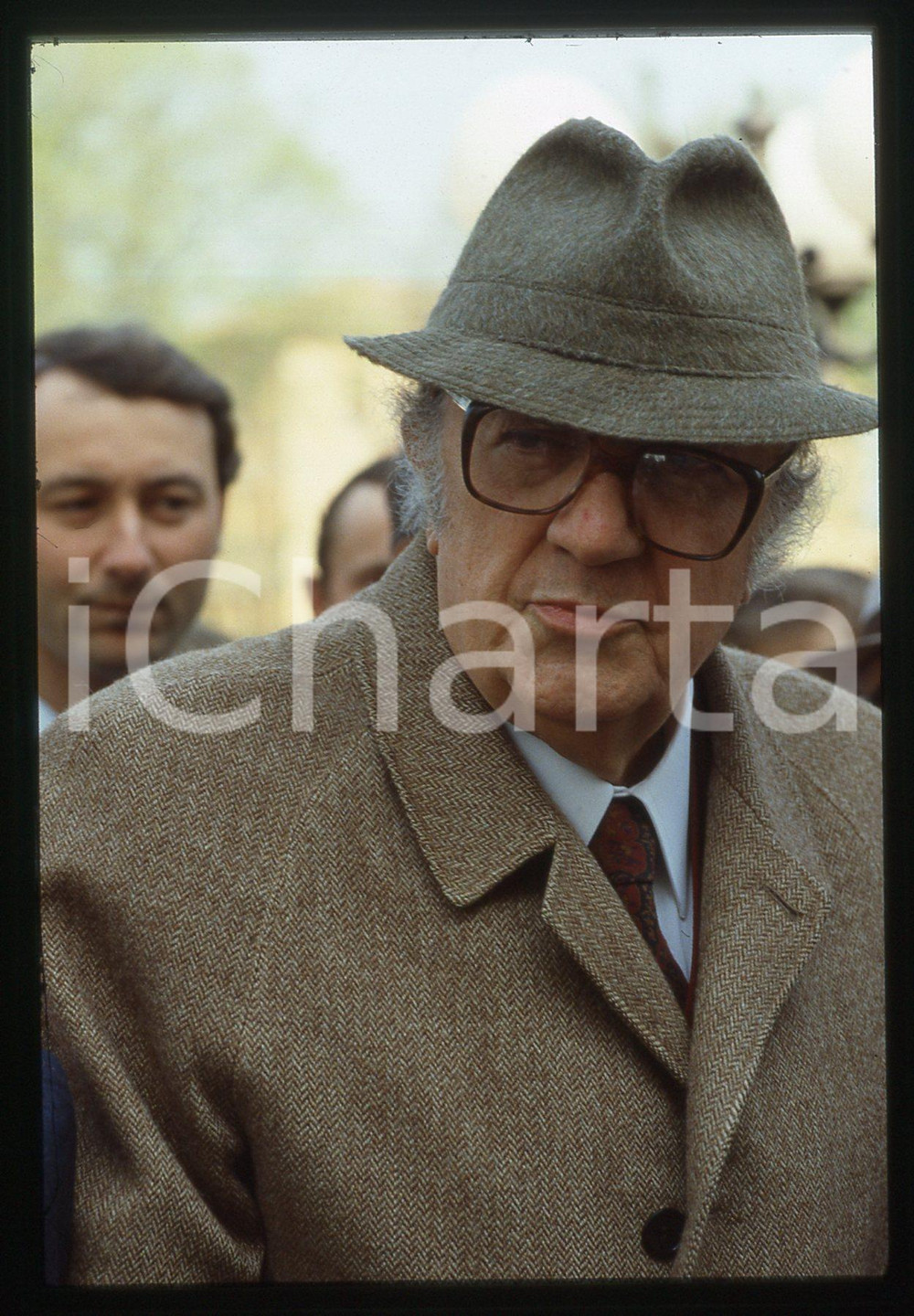 Fotografia d epoca originale 35mm vintage slide 1988 REGGIOLO Federico FELLINI  Ritratto del regista 6 1