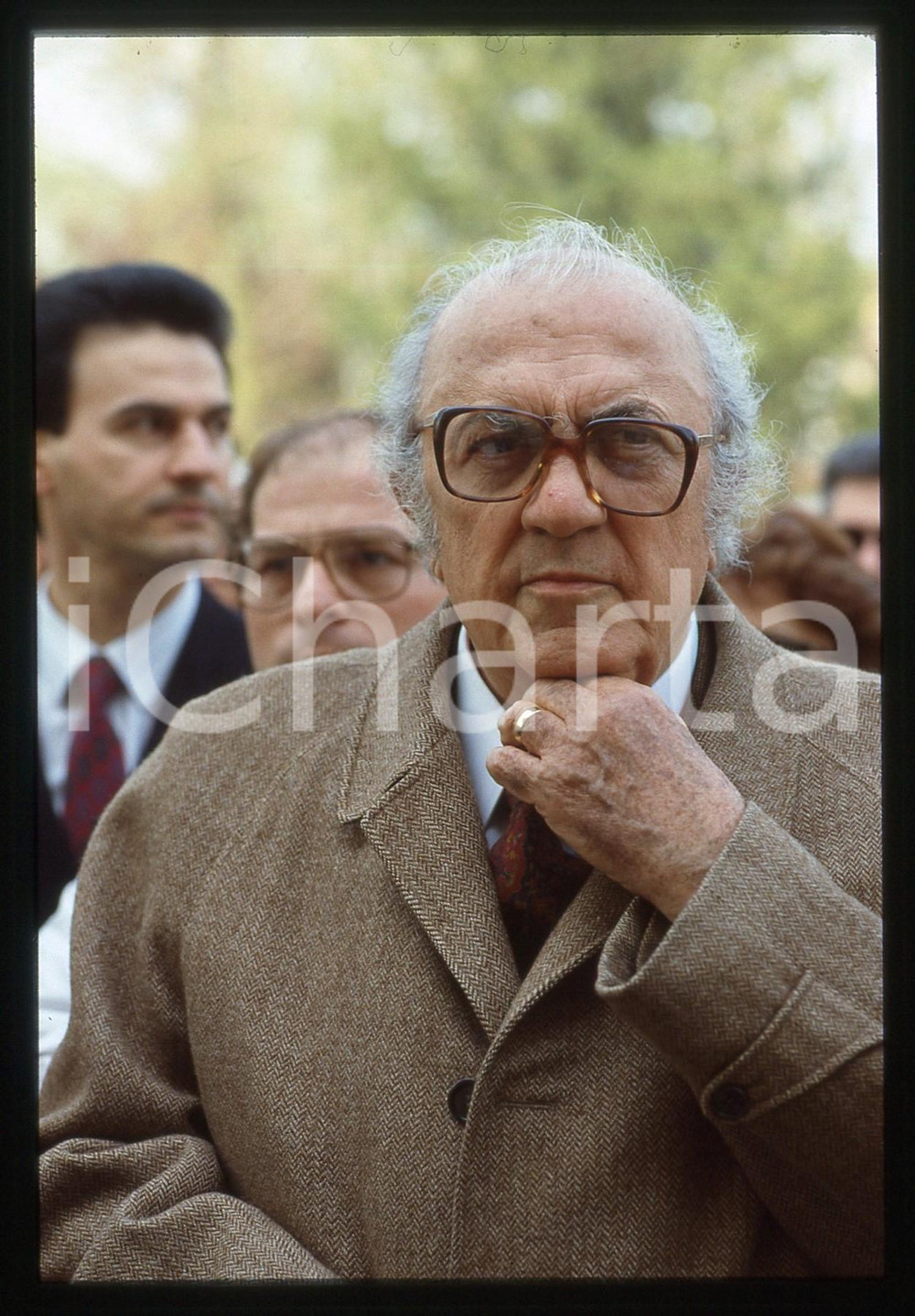 Fotografia d epoca originale 35mm vintage slide 1988 REGGIOLO Federico FELLINI  Ritratto del regista 10 1