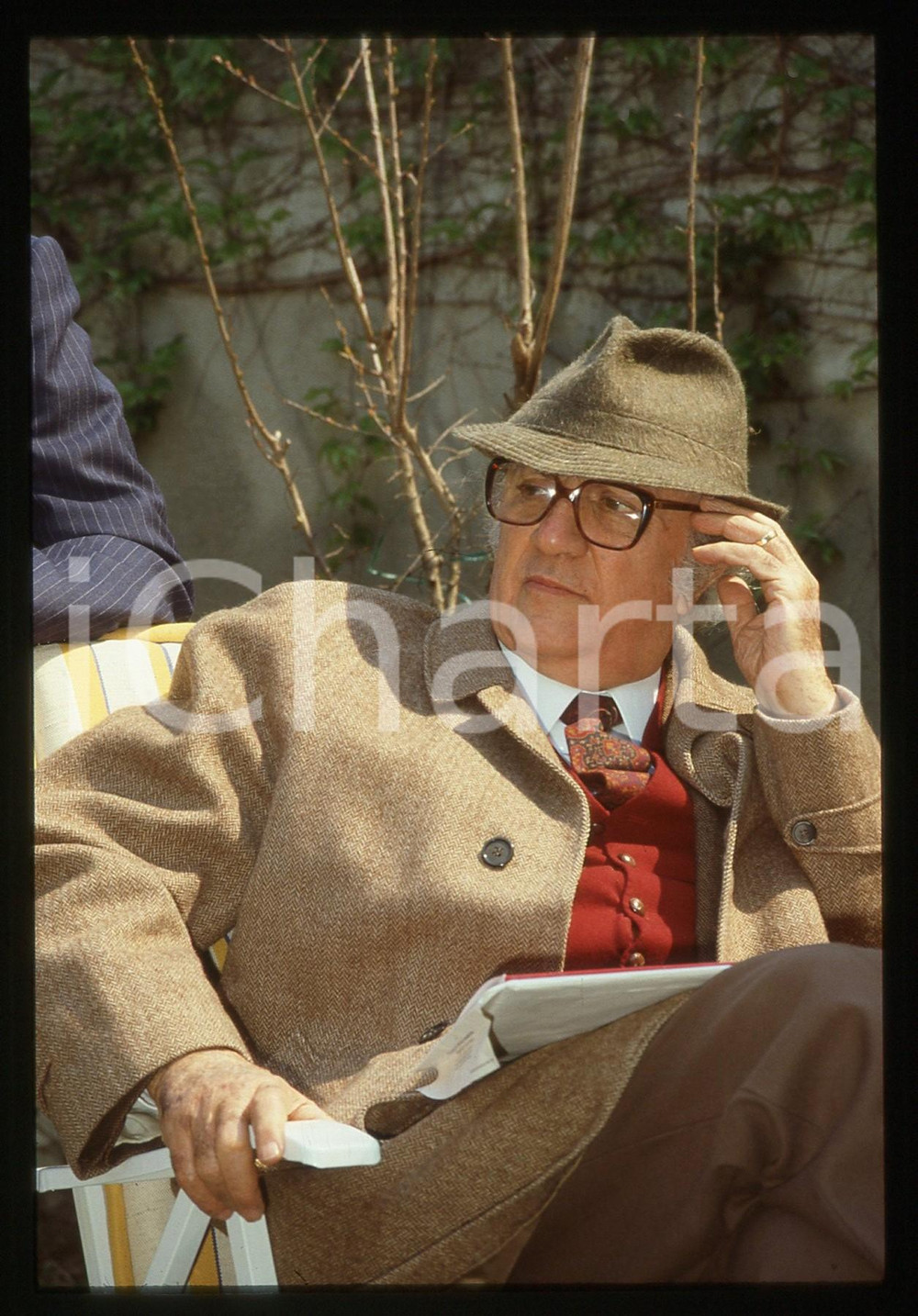 Fotografia d epoca originale 35mm vintage slide 1988 REGGIOLO Federico FELLINI  Ritratto del regista 23 1