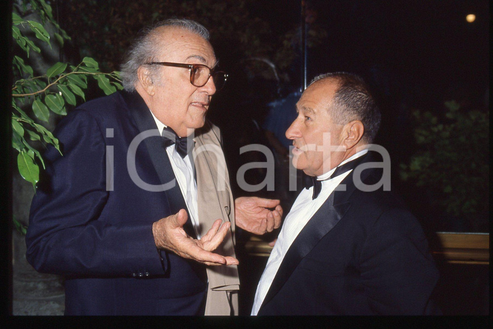 35mm vintage slide* 1990 VENEZIA Federico FELLINI Gian Paolo CRESCI Ritratto (1)