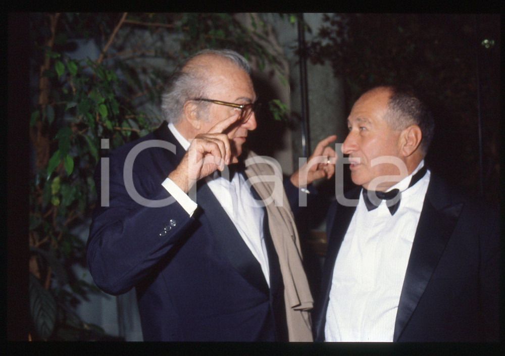 35mm vintage slide* 1990 VENEZIA Federico FELLINI Gian Paolo CRESCI Ritratto (2)