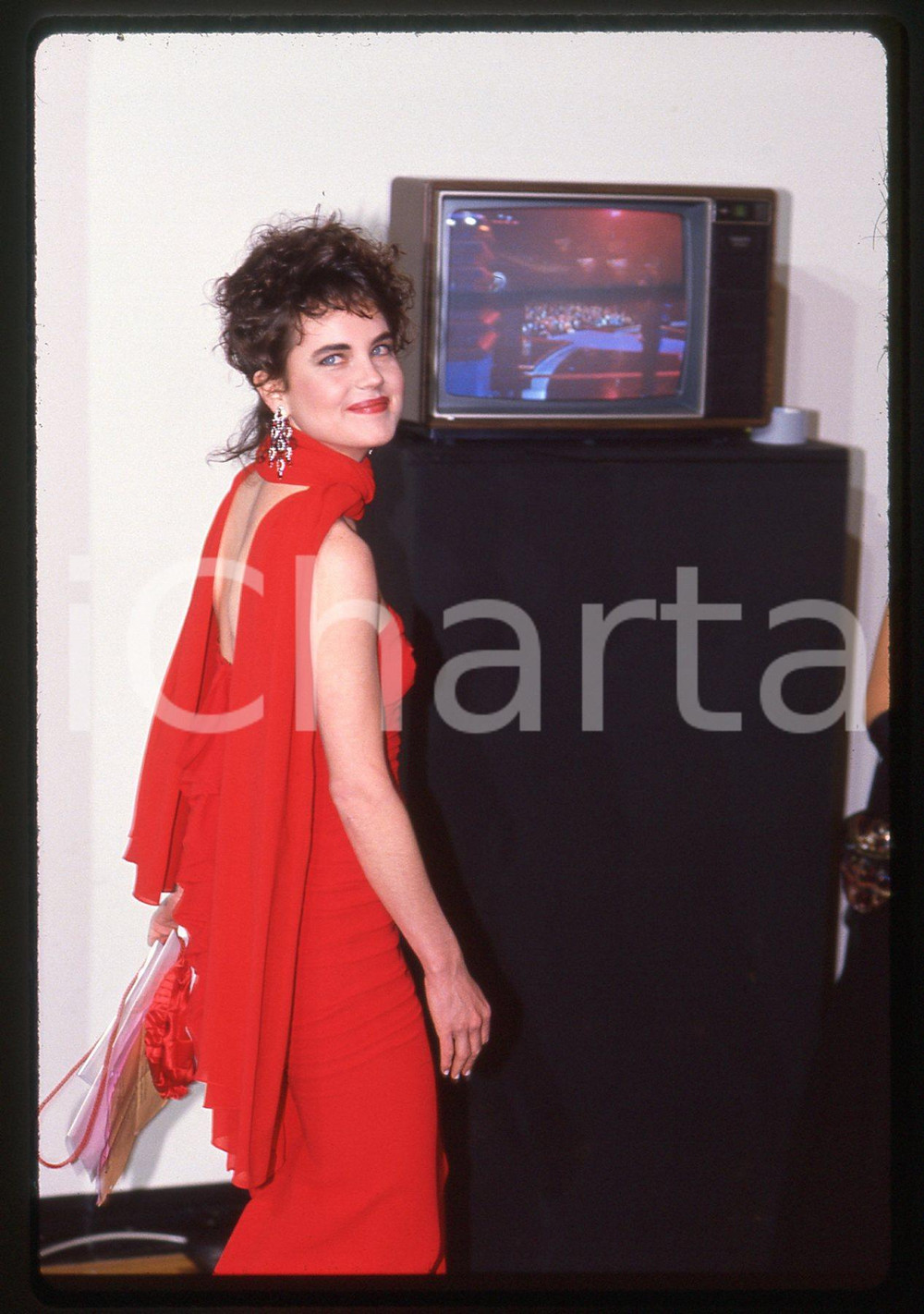 35mm vintage slide* 1990 ACADEMY AWARDS Elizabeth McGOVERN - Ritratto attrice *1
