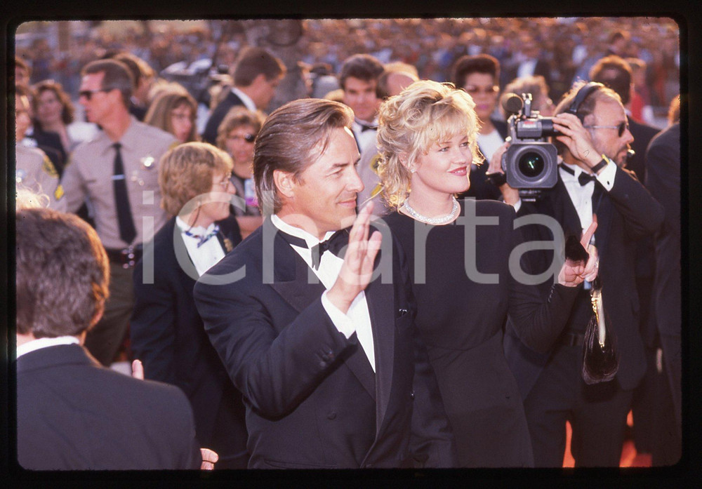 35mm vintage slide* 1990 ACADEMY AWARDS Melanie GRIFFITH Don JOHNSON Ritratto *2
