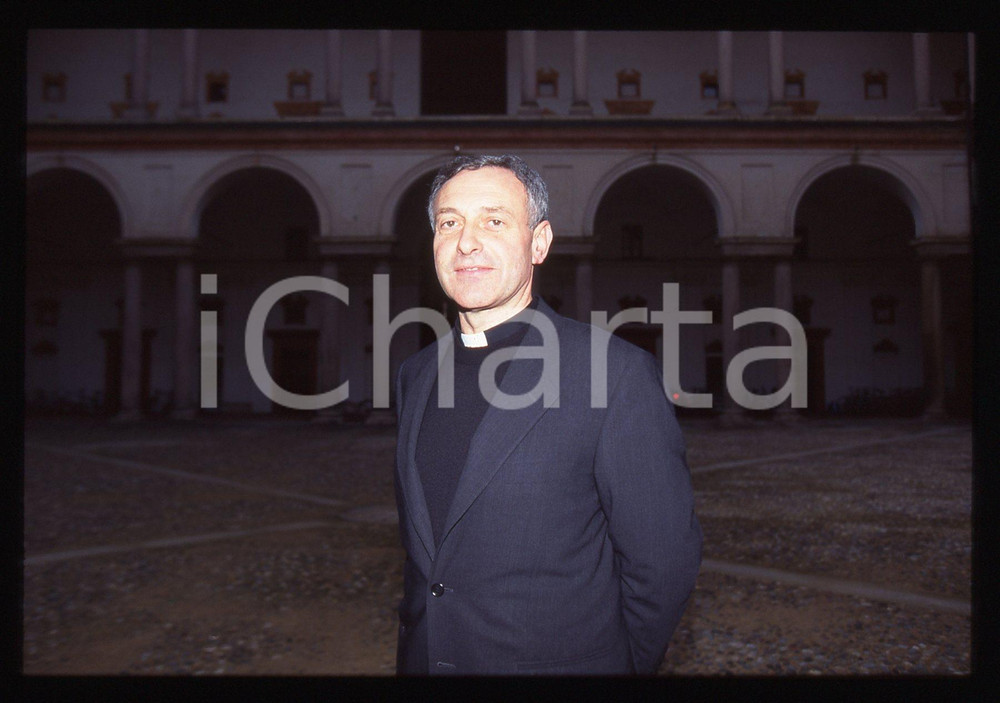 35mm vintage slide* 1995 ca COSTUME Padre Alberto MAGGI - Ritratto del teologo 1