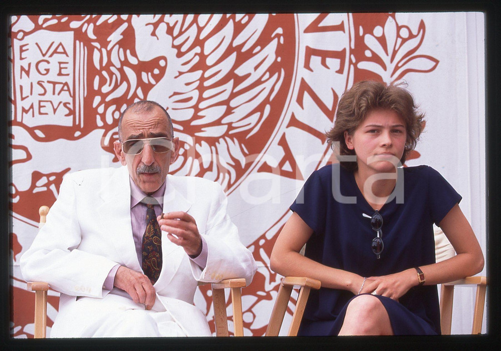 35mm vintage slide* 1995 VENEZIA João César MONTEIRO Claudia TEIXEIRA Ritratto 2