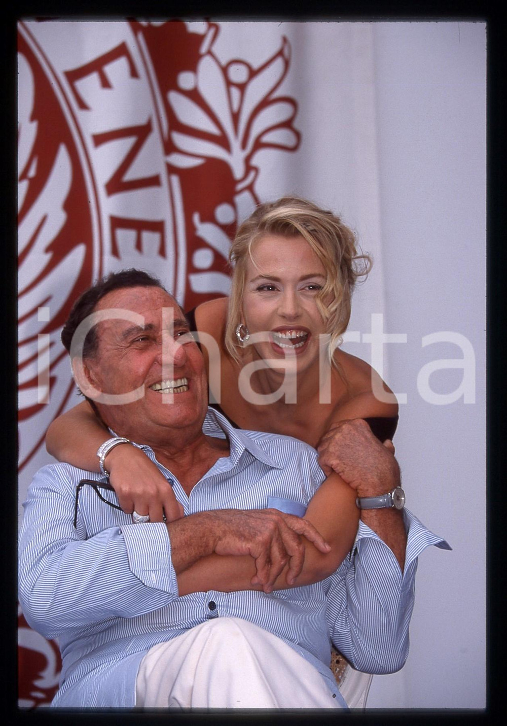 35mm vintage slide* 1998 MOSTRA VENEZIA Alberto SORDI Valeria MARINI Ritratto *1