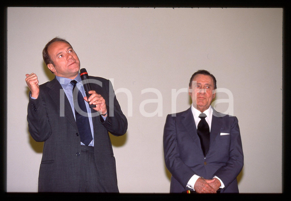 35mm vintage slide* 1995 ca CINEMA Alberto SORDI Carlo VERDONE Ritratto attori 1