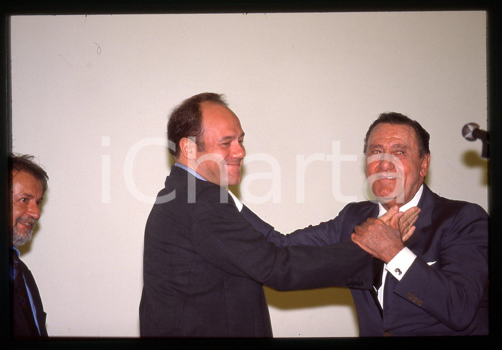35mm vintage slide* 1995 ca CINEMA Alberto SORDI Carlo VERDONE Ritratto attori 4