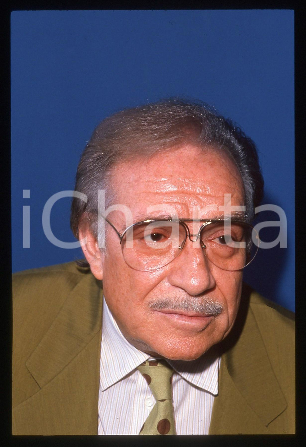 35mm vintage slide* 1989 MILANO Ugo TOGNAZZI alla TERRAZZA MARTINI - Ritratto *5