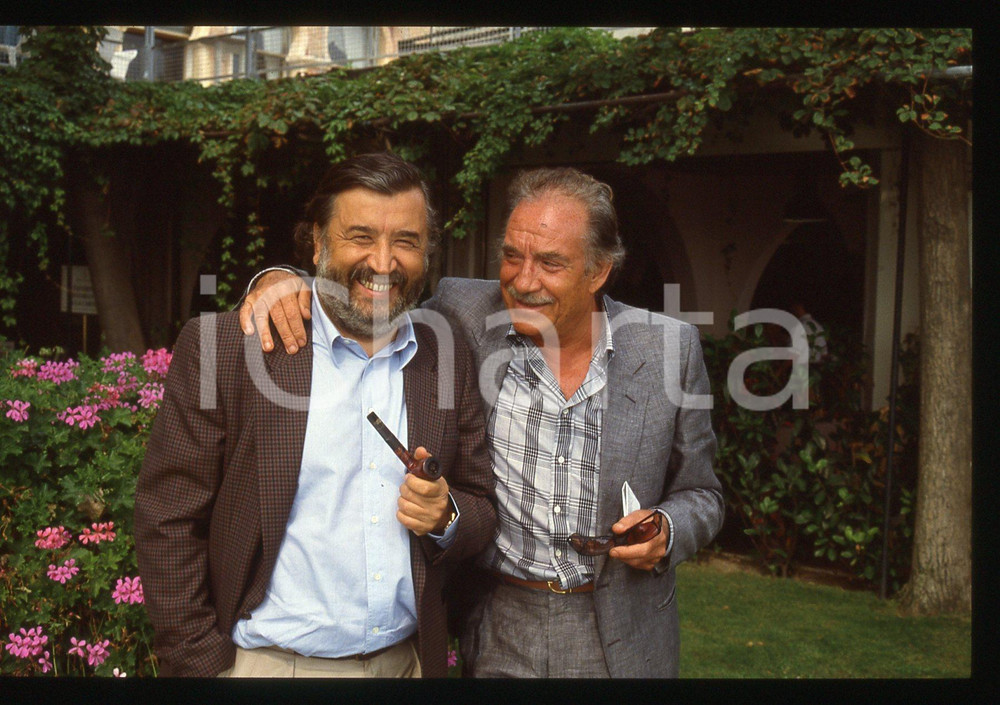 35mm vintage slide* 1987 MOSTRA DI VENEZIA Ugo TOGNAZZI Pupi AVATI - Ritratto 1