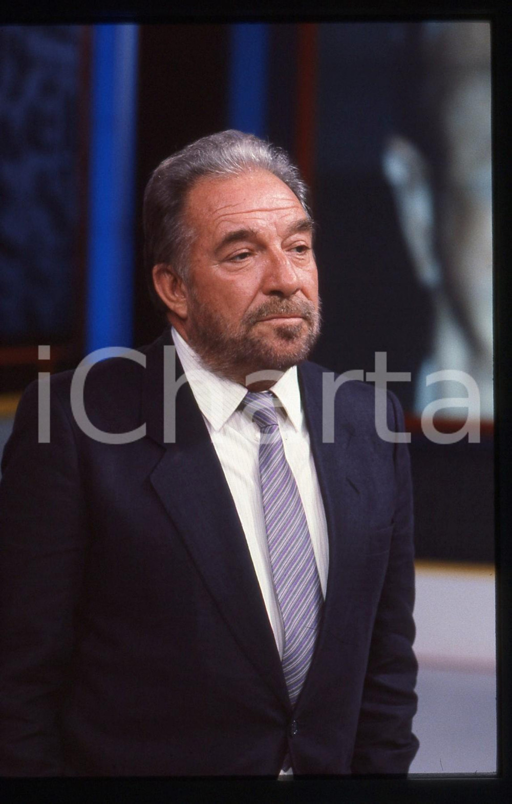 35mm vintage slide* 1985 ca CANALE 5 Ugo TOGNAZZI a SUPERFLASH - Ritratto (11)