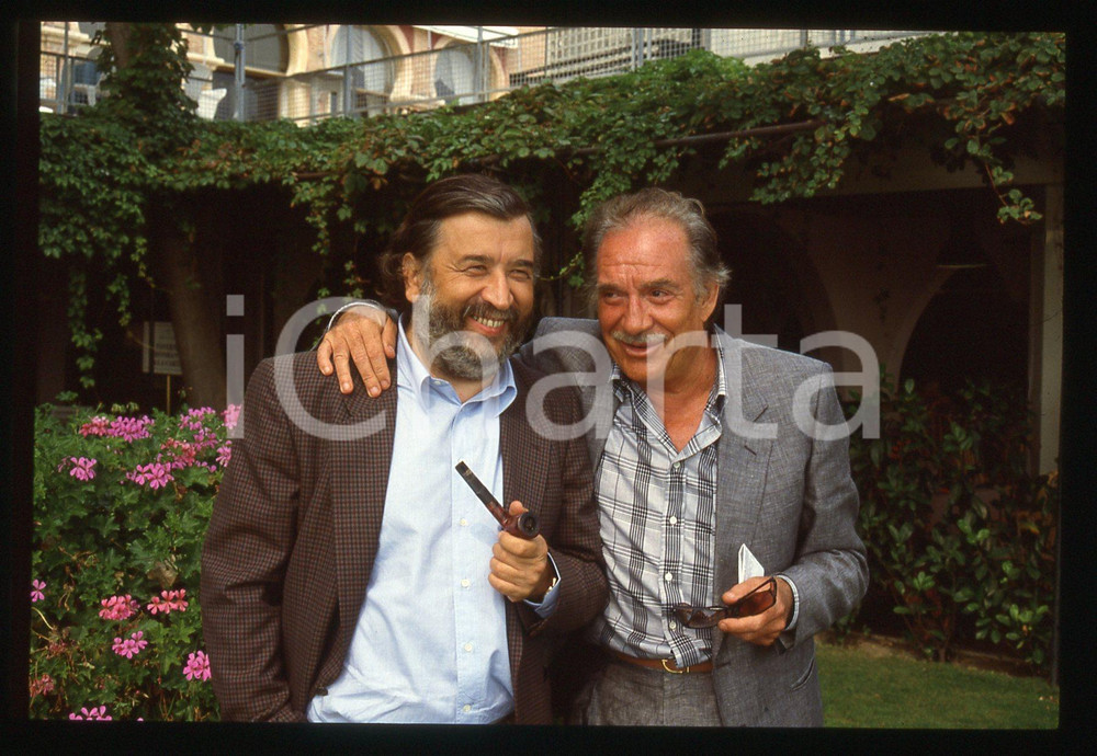 35mm vintage slide* 1987 MOSTRA DI VENEZIA Ugo TOGNAZZI Pupi AVATI - Ritratto 2