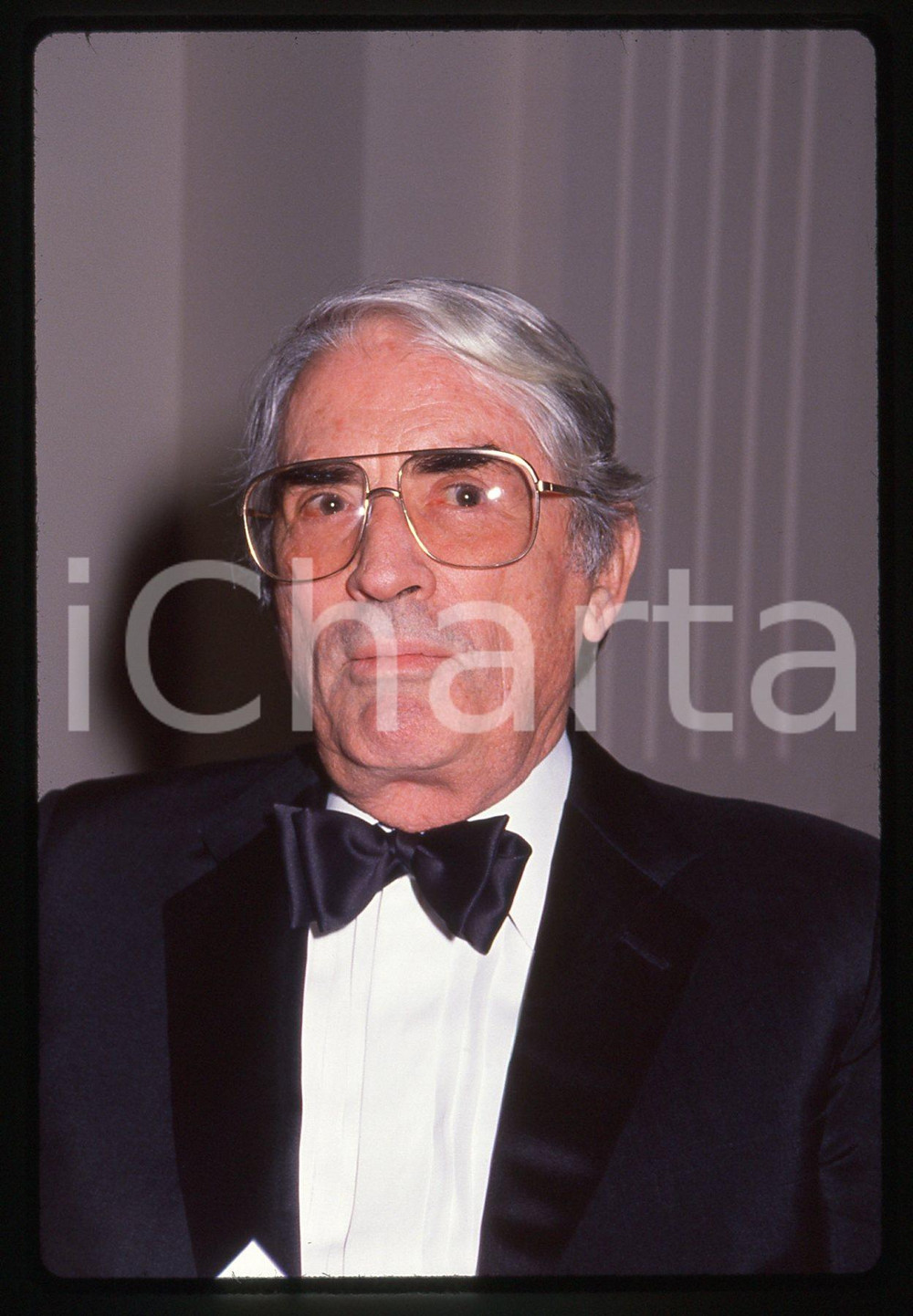35mm vintage slide* 1989 BEVERLY HILLS Gregory PECK - Tributo a Robert WISE (2)