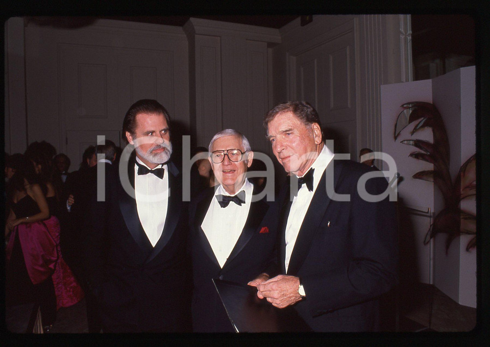 35mm vintage slide* 1989 BEVERLY HILLS Robert WISE Burt LANCASTER - Ritratto (1)