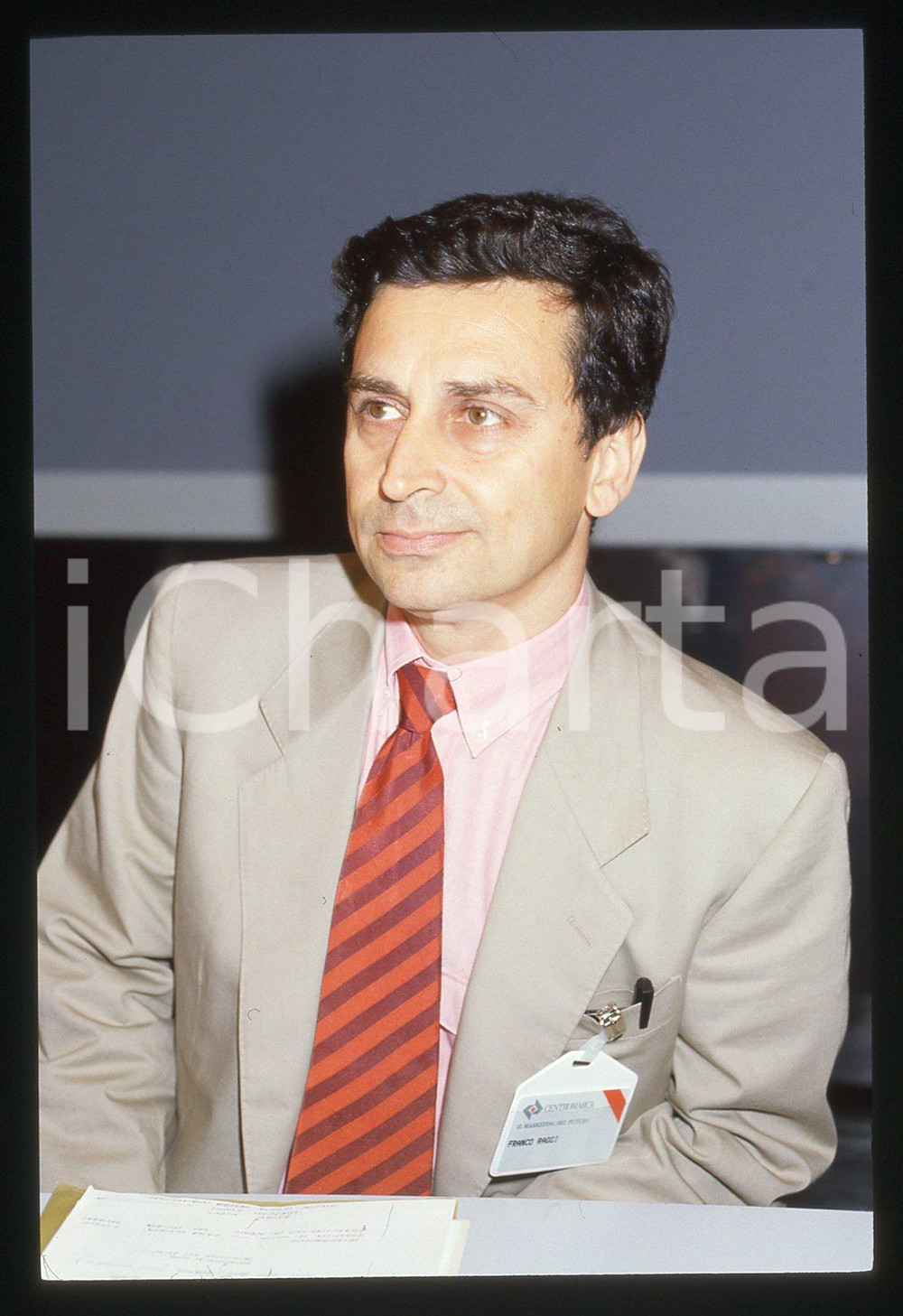 35mm vintage slide* 1990 ca COSTUME Franco RAGGI al convegno CENTROMARCA (2)